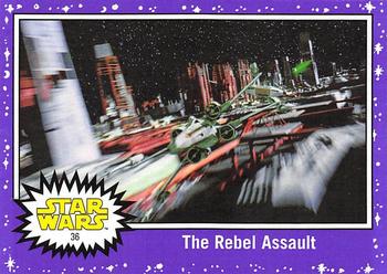 2017 Topps Star Wars Journey To The Last Jedi - Starfield Purple #36 The Rebel Assault Front