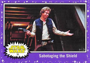 2017 Topps Star Wars Journey To The Last Jedi - Starfield Purple #38 Sabotaging the Shield Front