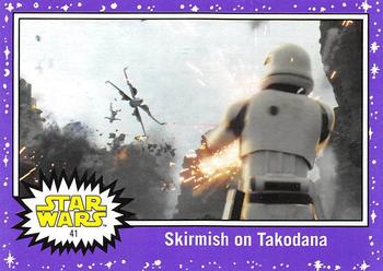 2017 Topps Star Wars Journey To The Last Jedi - Starfield Purple #41 Skirmish on Takodana Front