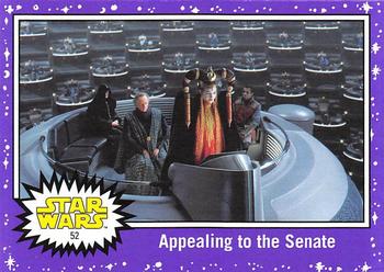 2017 Topps Star Wars Journey To The Last Jedi - Starfield Purple #52 Appealing to the Senate Front
