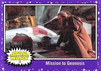 2017 Topps Star Wars Journey To The Last Jedi - Starfield Purple #54 Mission to Geonosis Front