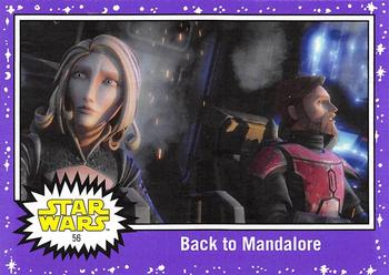 2017 Topps Star Wars Journey To The Last Jedi - Starfield Purple #56 Back to Mandalore Front