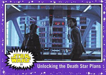 2017 Topps Star Wars Journey To The Last Jedi - Starfield Purple #64 Unlocking the Death Star Plans Front