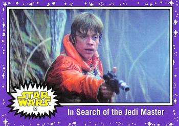 2017 Topps Star Wars Journey To The Last Jedi - Starfield Purple #69 In Search of the Jedi Master Front