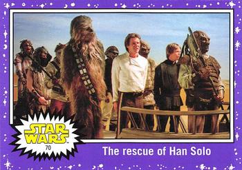 2017 Topps Star Wars Journey To The Last Jedi - Starfield Purple #70 The rescue of Han Solo Front
