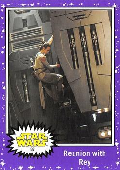 2017 Topps Star Wars Journey To The Last Jedi - Starfield Purple #87 Reunion with Rey Front