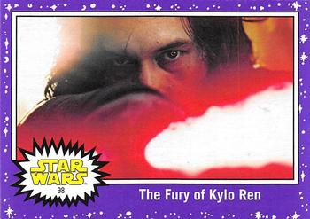2017 Topps Star Wars Journey To The Last Jedi - Starfield Purple #98 The Fury of Kylo Ren Front