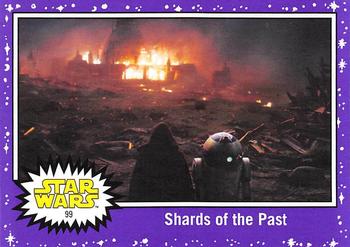 2017 Topps Star Wars Journey To The Last Jedi - Starfield Purple #99 Shards of the Past Front
