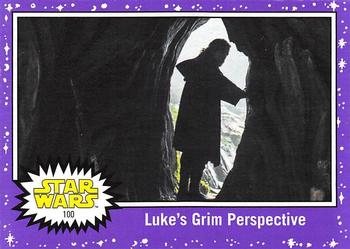 2017 Topps Star Wars Journey To The Last Jedi - Starfield Purple #100 Luke's Grim Perspective Front