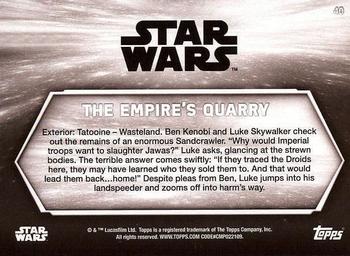 2018 Topps Star Wars: A New Hope Black & White #40 The Empire's Quarry Back