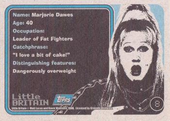 2006 Topps Little Britain Collector Cards #8 Marjorie Dawes Back