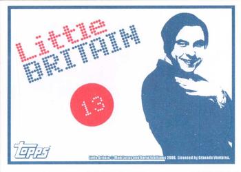 2006 Topps Little Britain Collector Cards - Stickers #13 Bubbles Back