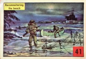 1954 Parkhurst Operation Sea Dog (V339-9) #41 Reconnoitering the Beach Front