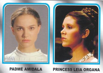 2015 Topps Star Wars Journey to the Force Awakens - Family Legacy (White Card Stock) #FL-3 Padme Amidala & Leia Organa Front
