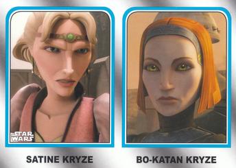 2015 Topps Star Wars Journey to the Force Awakens - Family Legacy (White Card Stock) #FL-8 Satine Kryze & Bo-Katan Kryze Front