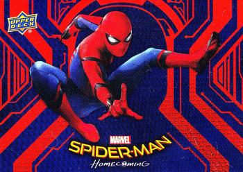 2017 Upper Deck Marvel Spider-Man: Homecoming Walmart Edition #RB-6 Spider-Man - Peter hides his secret identity from Front
