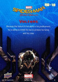 2017 Upper Deck Marvel Spider-Man: Homecoming Walmart Edition #RB-10 Vulture - Because the Vulture is not alone in his Back
