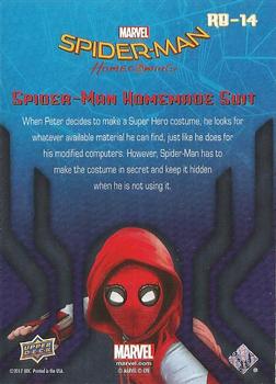 2017 Upper Deck Marvel Spider-Man: Homecoming Walmart Edition #RB-14 Spider-Man Homemade Suit - When Peter decides to Back