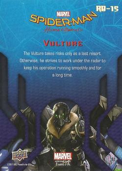 2017 Upper Deck Marvel Spider-Man: Homecoming Walmart Edition #RB-15 Vulture - The Vulture takes risks only as a last Back
