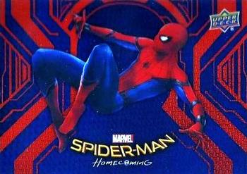 2017 Upper Deck Marvel Spider-Man: Homecoming Walmart Edition #RB-16 Spider-Man - Like many kids his age, Peter enjoys Front