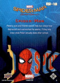2017 Upper Deck Marvel Spider-Man: Homecoming Walmart Edition #RB-18 Spider-Man - Peter's aunt and friends cannot help Back