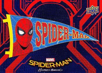 2017 Upper Deck Marvel Spider-Man: Homecoming Walmart Edition #RB-18 Spider-Man - Peter's aunt and friends cannot help Front