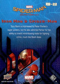 2017 Upper Deck Marvel Spider-Man: Homecoming Walmart Edition #RB-22 Iron Man & Spider-Man - Tony Stark is impressed by Back