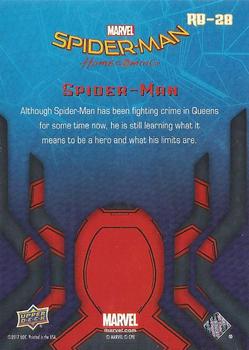 2017 Upper Deck Marvel Spider-Man: Homecoming Walmart Edition #RB-28 Spider-Man - Although Spider-Man has been fighting Back
