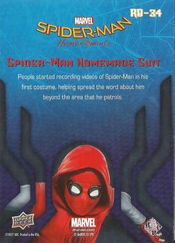 2017 Upper Deck Marvel Spider-Man: Homecoming Walmart Edition #RB-34 Spider-Man Homemade Suit - People started Back