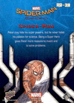 2017 Upper Deck Marvel Spider-Man: Homecoming Walmart Edition #RB-38 Spider-Man - Peter may hide his super powers, but Back