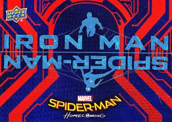 2017 Upper Deck Marvel Spider-Man: Homecoming Walmart Edition #RB-42 Iron Man & Spider-Man - While Happy Hogan works as Front