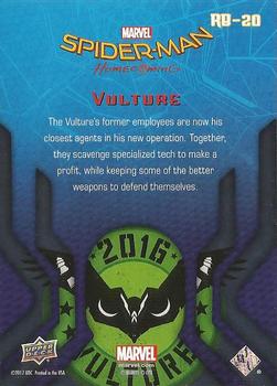 2017 Upper Deck Marvel Spider-Man: Homecoming Walmart Edition - Red Foil #RB-20 Vulture - The Vulture's former employees are now Back