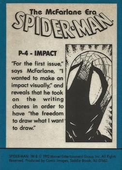 1992 Comic Images Spider-Man: The McFarlane Era - Prisms #P-4 Impact Back