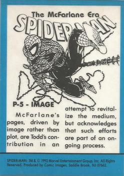 1992 Comic Images Spider-Man: The McFarlane Era - Prisms #P-5 Image Back