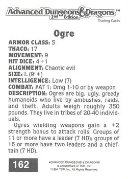 1991 TSR Advanced Dungeons & Dragons #162 Ogre Back