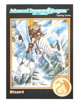1991 TSR Advanced Dungeons & Dragons #218 Blizzard, White Dragon Front