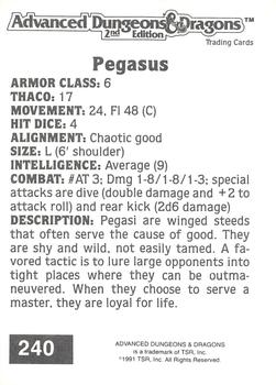 1991 TSR Advanced Dungeons & Dragons #240 Pegasus Back