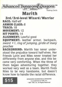 1991 TSR Advanced Dungeons & Dragons #515 Marith Back