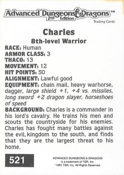 1991 TSR Advanced Dungeons & Dragons #521 Charles Back