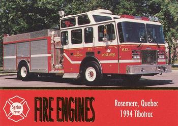1998 First Choice Collectibles - Fire Engines #436 Rosemere, Quebec - 1994 Tibotrac Front