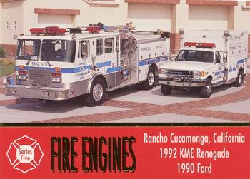 1998 First Choice Collectibles - Fire Engines #461 Rancho Cucamonga, California - 1992 KME Renegade   1990 Ford Front
