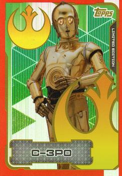 2017 Topps Star Wars Journey to the Last Jedi (UK Release) - Limited Edition #LEMA C-3PO Front