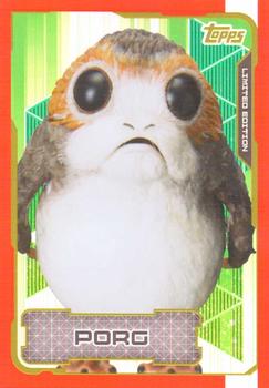 2017 Topps Star Wars Journey to the Last Jedi (UK Release) - Limited Edition #LETB Porg Front