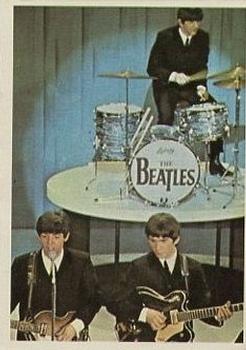 1964 Topps Beatles Color #50 Paul, George, Ringo - John Speaking Front