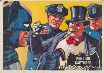1966 O-Pee-Chee Batman (Black Bat Logo) #24 Penguin Captured Front