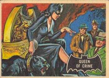 1966 O-Pee-Chee Batman (Black Bat Logo) #26 Queen of Crime Front