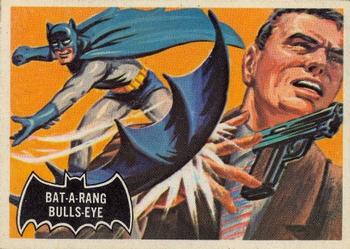 1966 O-Pee-Chee Batman (Black Bat Logo) #32 Bat-a-Rang Bulls-Eye Front