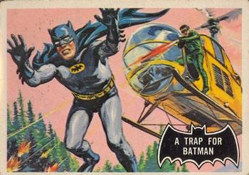 1966 O-Pee-Chee Batman (Black Bat Logo) #37 A Trap for Batman Front