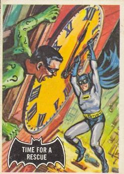 1966 O-Pee-Chee Batman (Black Bat Logo) #41 Time for a Rescue Front
