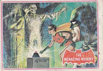 1966 O-Pee-Chee Batman Series A (Red Bat Logo) #3A The Menacing Mummy Front